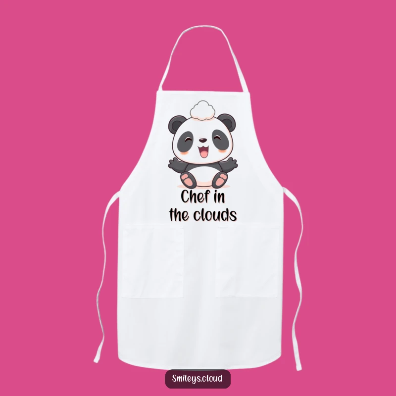 Funny Panda Cloud Apron - Cute Anime Panda Chef, Perfect Funny Gift for Cooks