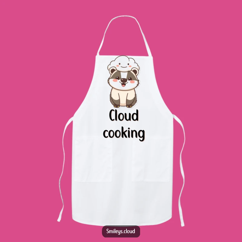 Funny Cheerful Badger Apron - Cook with a Smile and Funny Style