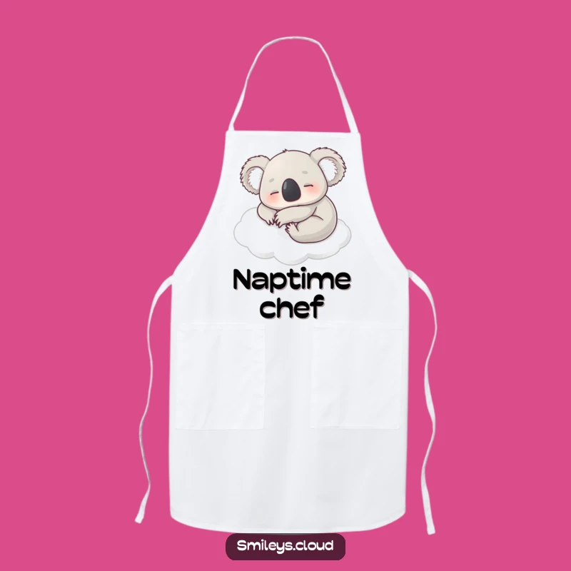 Funny Contented Koala Nap Apron - Cook with Calm and Comfy Humor!