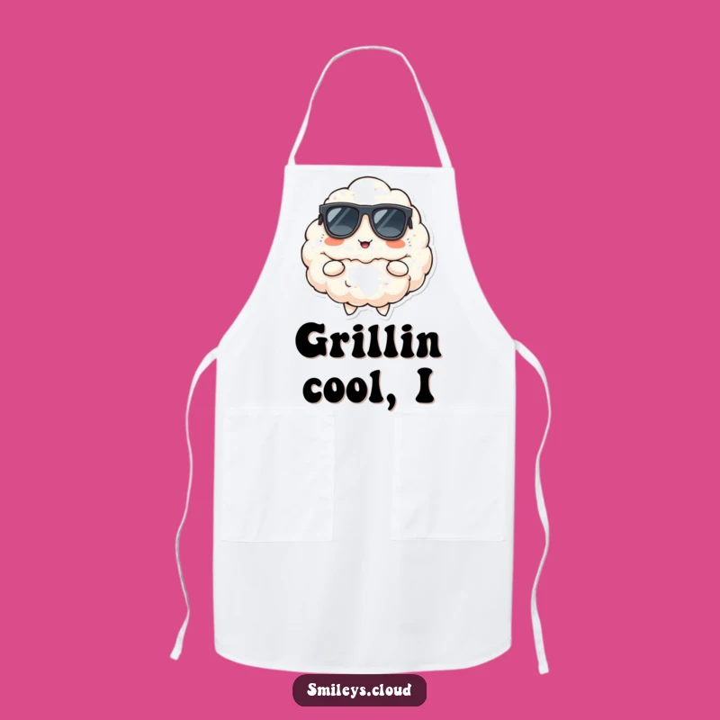 Funny Cool Cloud Apron: Smirking Style for the Chic Kitchen