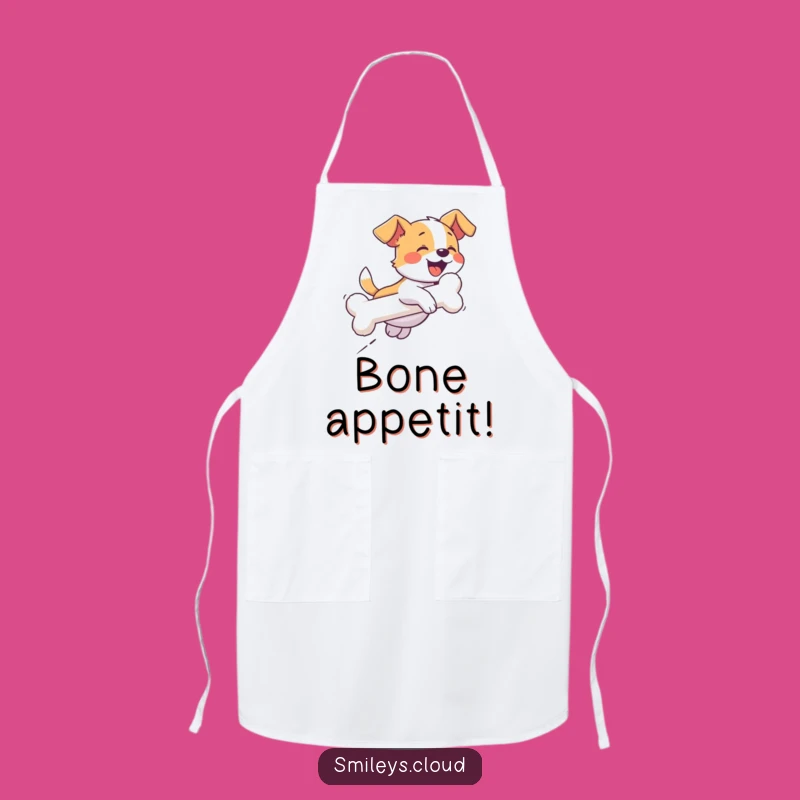Funny Dog Bone Cloud Apron: Cook with Canine Cheer, Perfect Chef's Gift