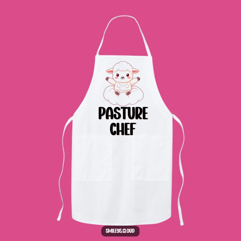 Funny Fluffy Sheep Cloud Apron - Dreamy Kitchen Wear for Sheep Lovers