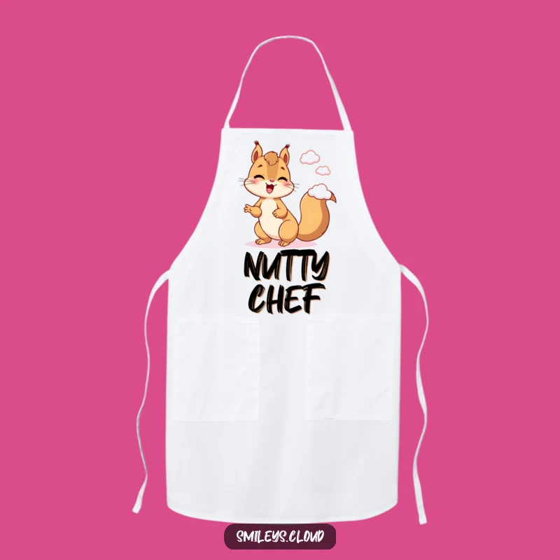 Funny Giggling Squirrel Juggling Clouds Apron: Kitchen Fun & Gift