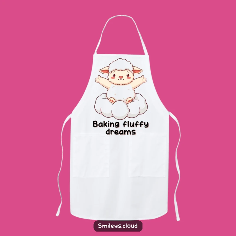 Funny Sheep Cloud Apron: Cook with Dreamy Serenity
