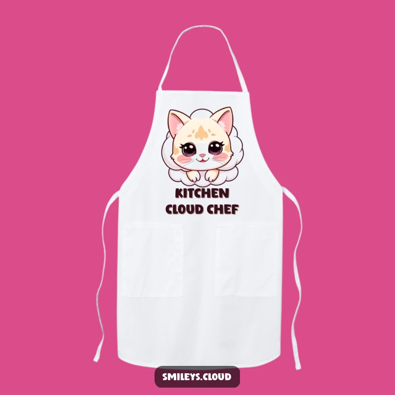 Funny Cat Cloud Apron: Bake with Whimsy and Delightful Humor