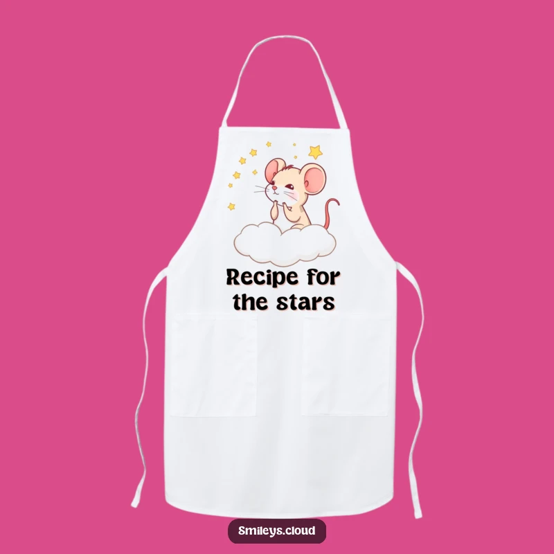 Funny Mouse Cloud Apron: Whimsical Kitchen Funny Gift for Cooks