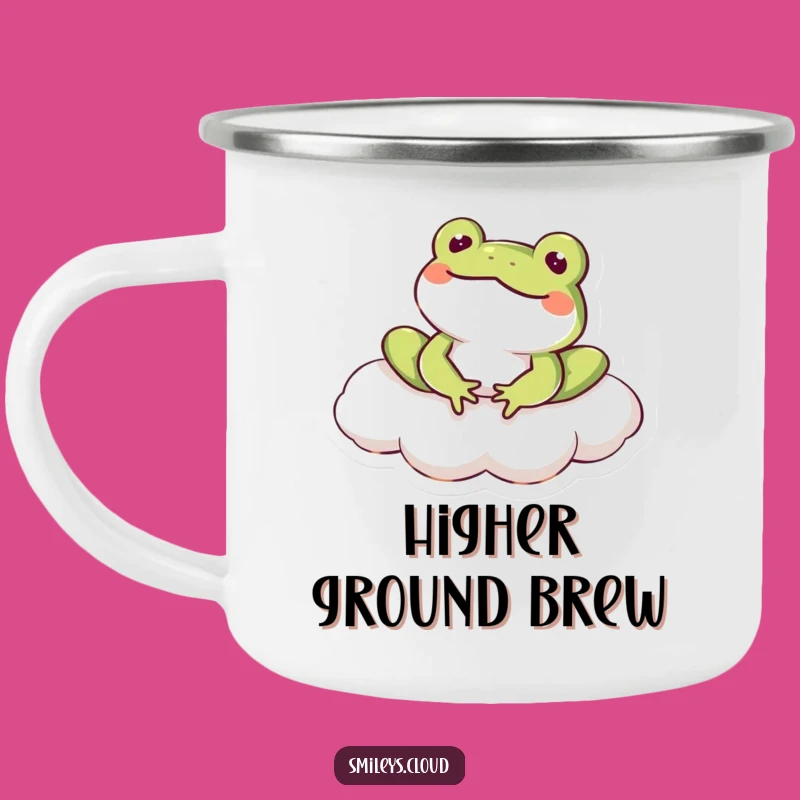 Funny Frog Cloud Campfire Mug - Hilarious Outdoor Gift for Frog Lovers