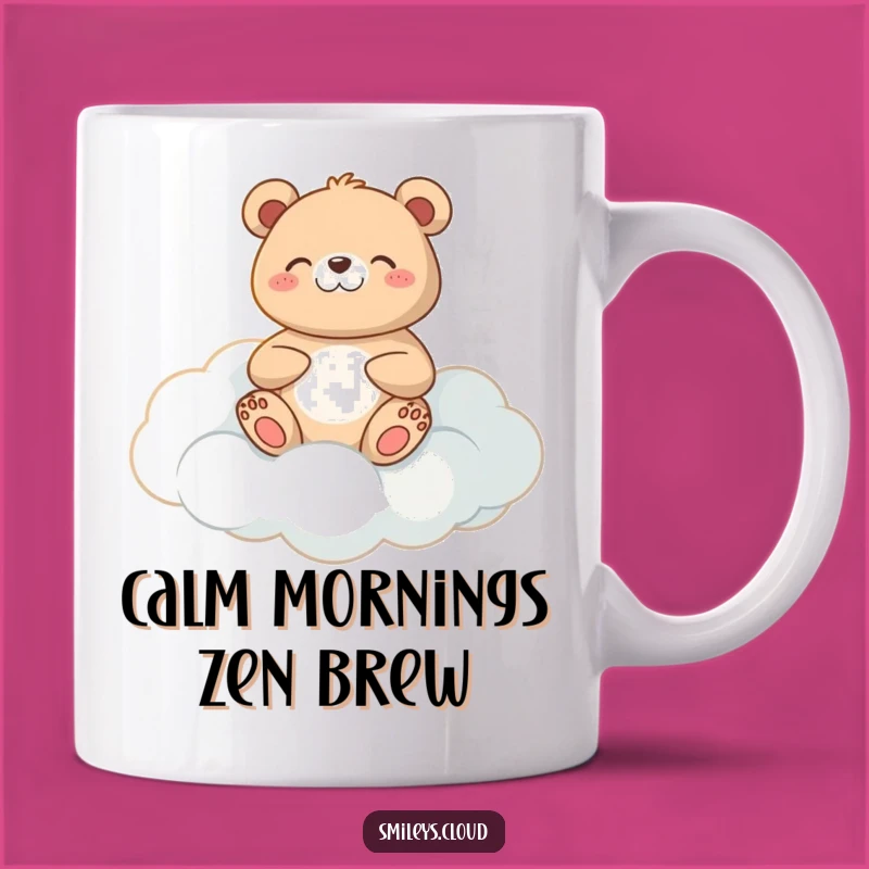 Funny Meditating Bear Mug: Find Your Zen, Gift of Calm
