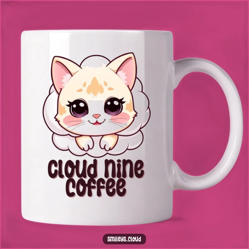 Funny Happy Cat Cloud Mug: The Purr-fectly Funny Gift for Cat Lovers