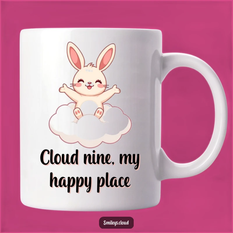 Funny Bunny Cloud Hug Mug: Adorable Gift for Bunny Lovers