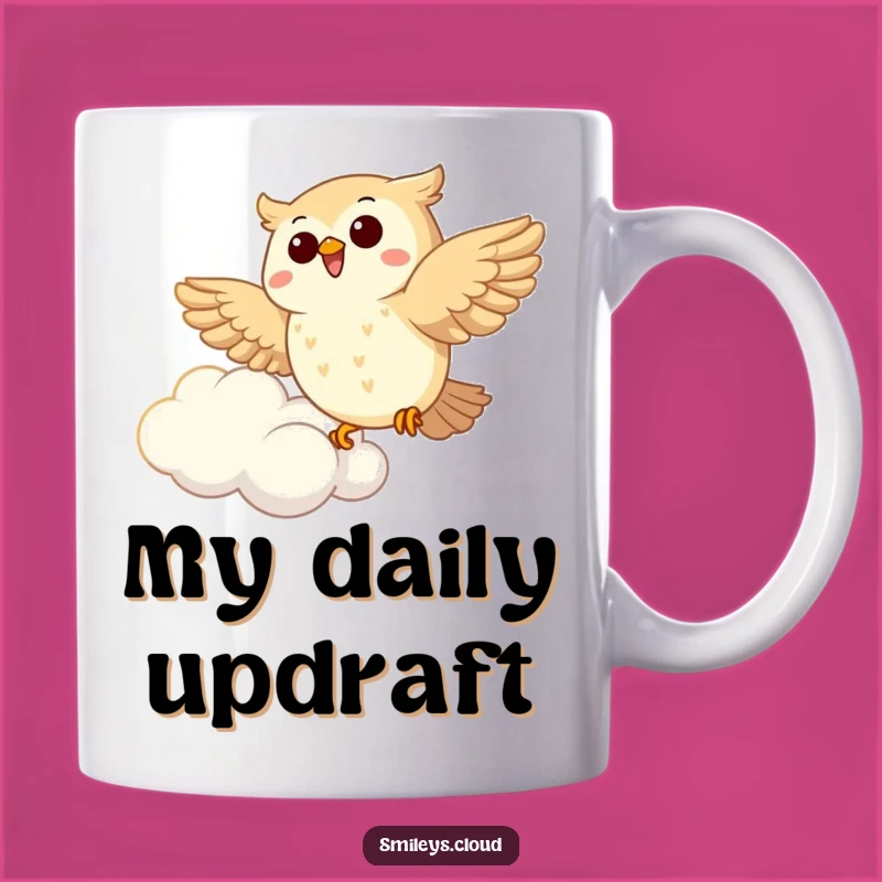Funny Joyous Owl Soaring Mug: A Hilarious Gift for Bird Lovers