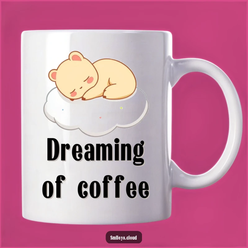 Funny Sleeping Animal Cloud Mug - Relaxing Gift for Peaceful Mornings
