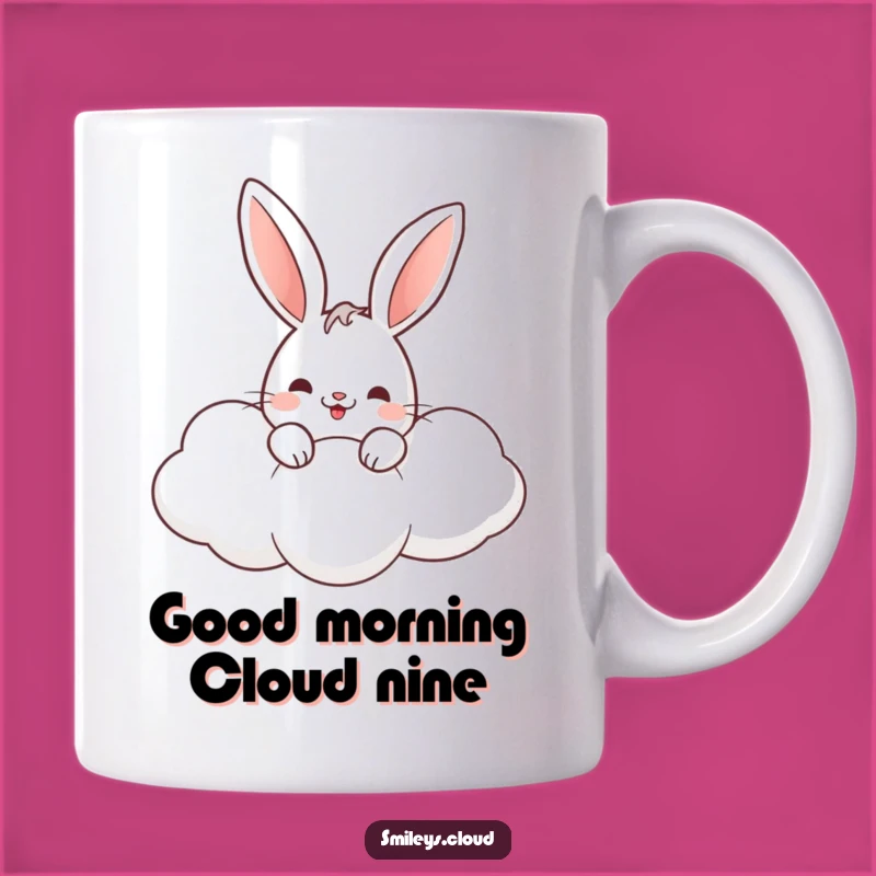 Funny Rabbit Cloud Mug: Whimsical Delight, Perfect Gift