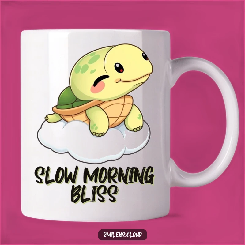 Funny Winking Turtle Cloud Mug: Relaxed & Hilarious Gift for Slow Goers