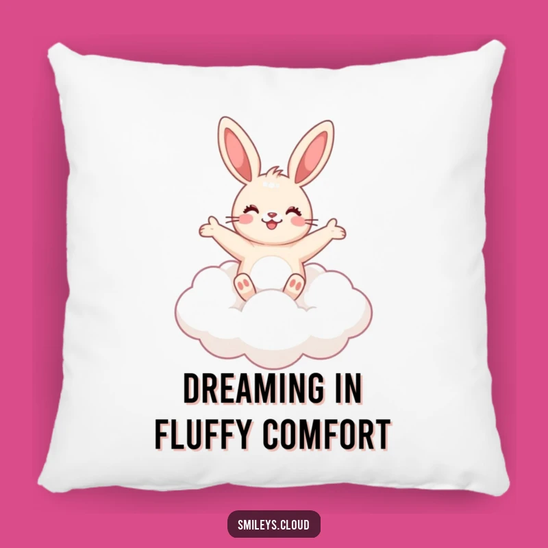 Funny Bunny Cloud Pillow: Cozy Comfort with Cute Charm