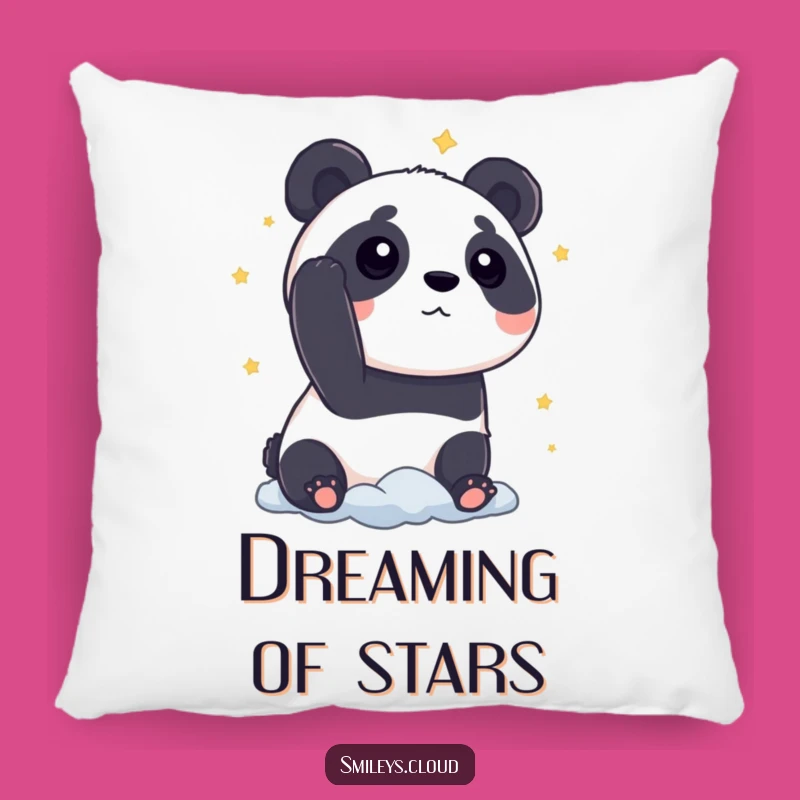 Funny Panda Star Gaze Pillow: Snuggle with Cosmic Dreams