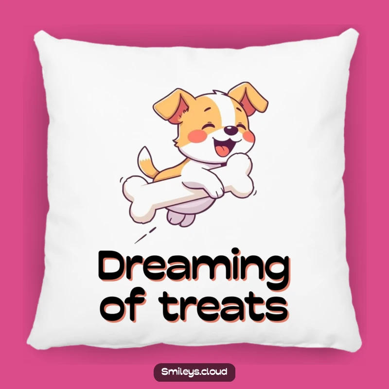 Funny Dog Bone Cloud Pillow: Cozy Comfort with a Canine Twist, Gift Idea