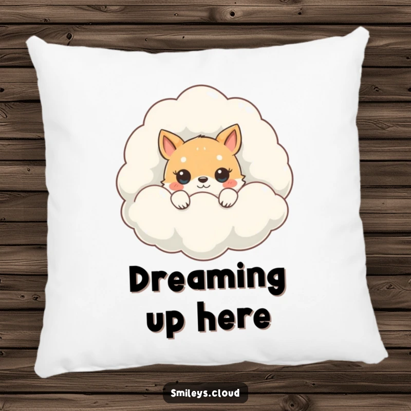 Funny Peeking Animal Pillow: A soft pillow featuring a cute animal peeking out from behind a fluffy cloud.