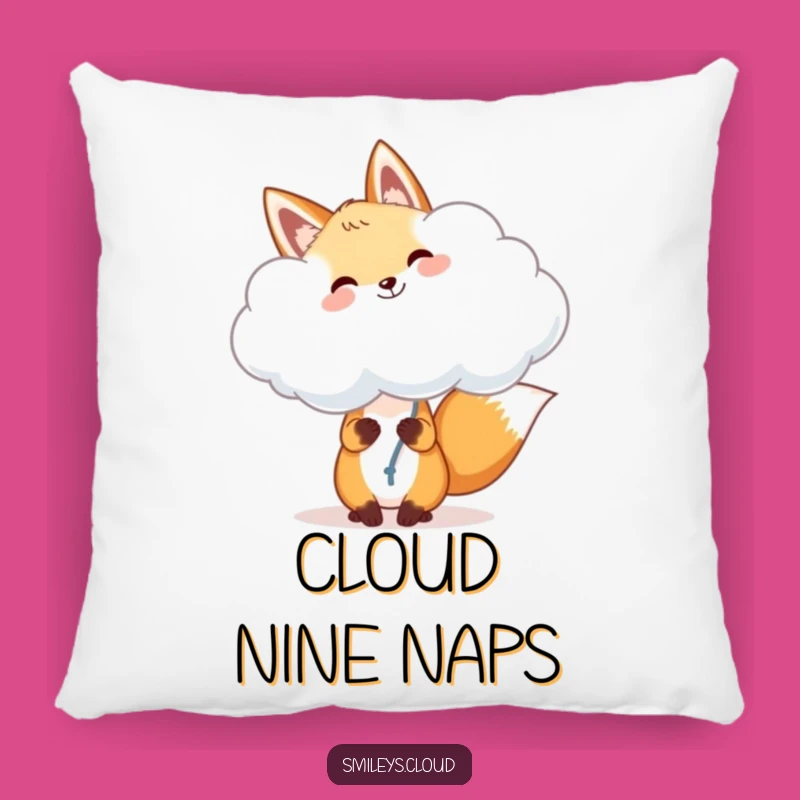 Funny Fox Cloud Balloon Pillow: Cozy Comfort, Whimsical Joyful Accent