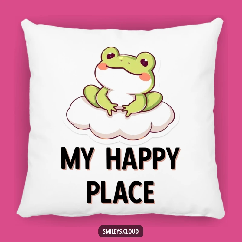 Funny Frog Cloud Dream Pillow - Hilarious Comfort for Frog Enthusiasts