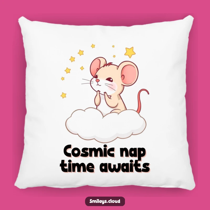 Funny Mouse Cloud Pillow: Dreamy Comfort Funny Gift for Lounging