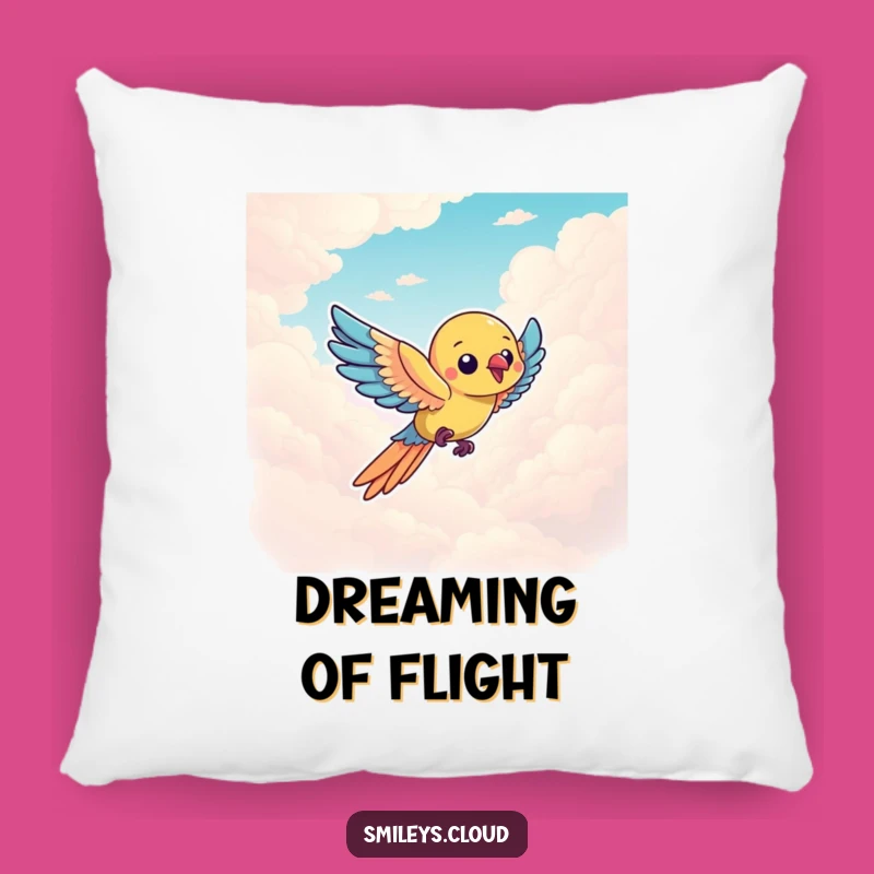 Funny Parrot Sky Pillow - Hilarious Comfort for Bird Lovers