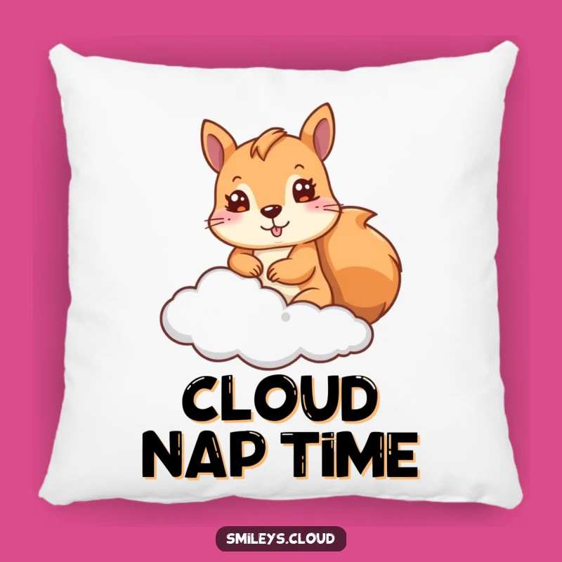 Funny Squirrel Pillow: Adorable Cloud Peeker Cushion - Cozy and Hilarious Gift!