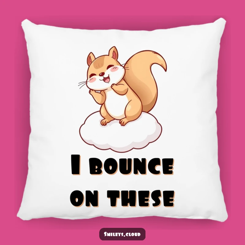 Funny Giggling Squirrel Flip Pillow - Soft Acrobat Animal Accent Cushion Gift