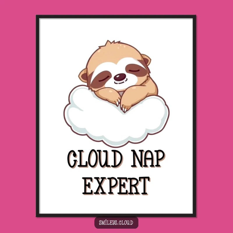 Funny Silly Sloth Digital Art - Instant Relaxation Download