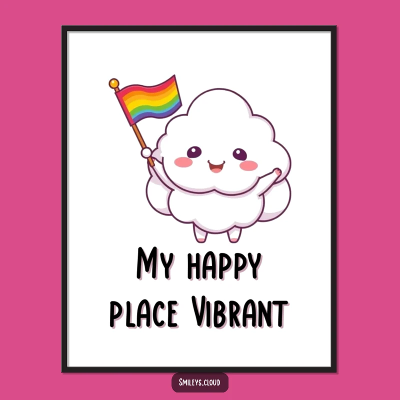 Funny Cloud Critter Pride Art: Instant Joyful Decor