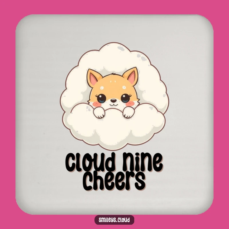 Funny Peeking Animal Coaster: Cloud Surprise Protection, Humorous Drink Accessory Gift