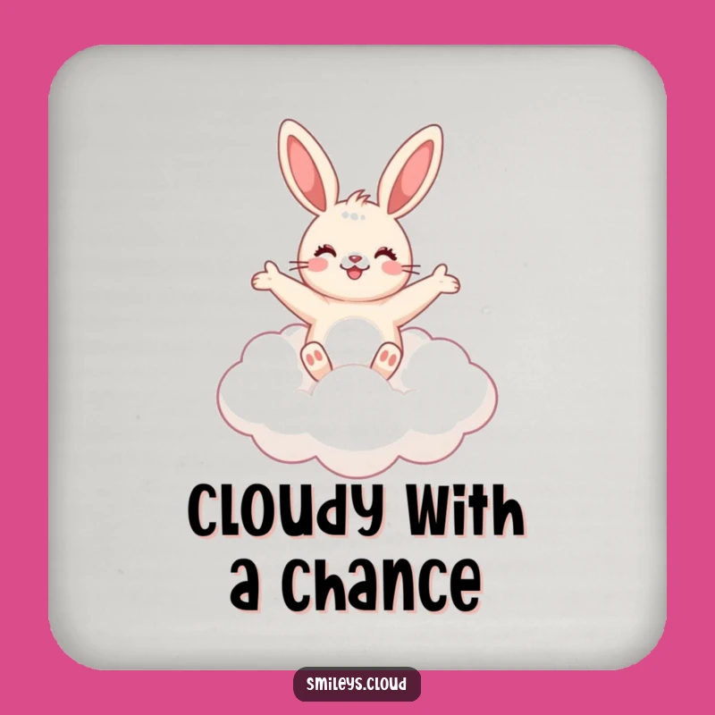 Funny Bunny Cloud Coaster Set: Protect Surfaces with Cute Charm