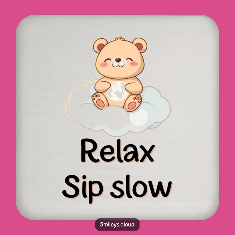 Funny Meditating Bear Coasters: Protect Surfaces Peacefully
