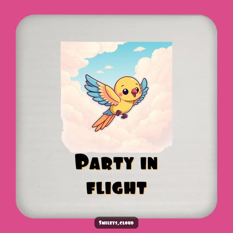 Funny Parrot Sky Drink Coaster - Hilarious Protection for Surfaces