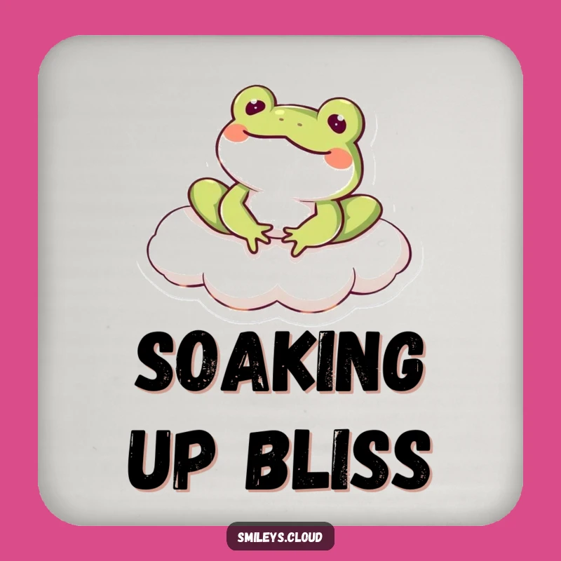 Funny Frog Cloud Drink Coaster - Hilarious Protection for Surfaces