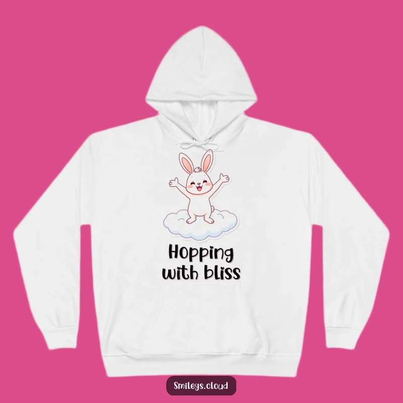 Cozy Funny Bunny Cloud Hoodie: Embrace Joyful Warmth