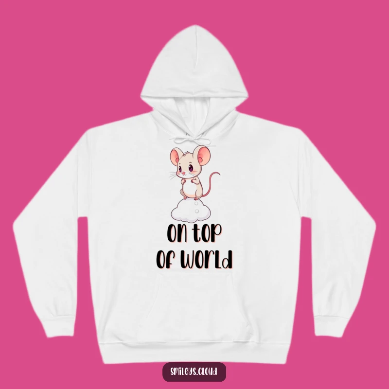 Funny Brave Mouse Hoodie: Stay Determined and Cozy, Perfect Gift