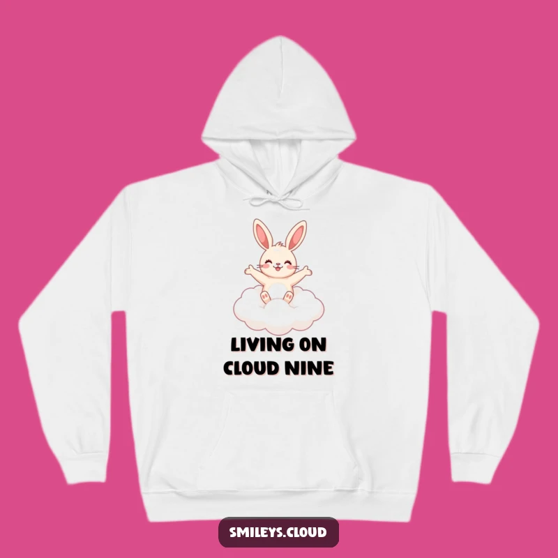 Funny Bunny Cloud Hoodie: Cozy & Cute Warmth for All