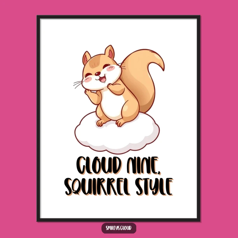 Free Printable Squirrel Art - Giggling Flip Downloadable Decor