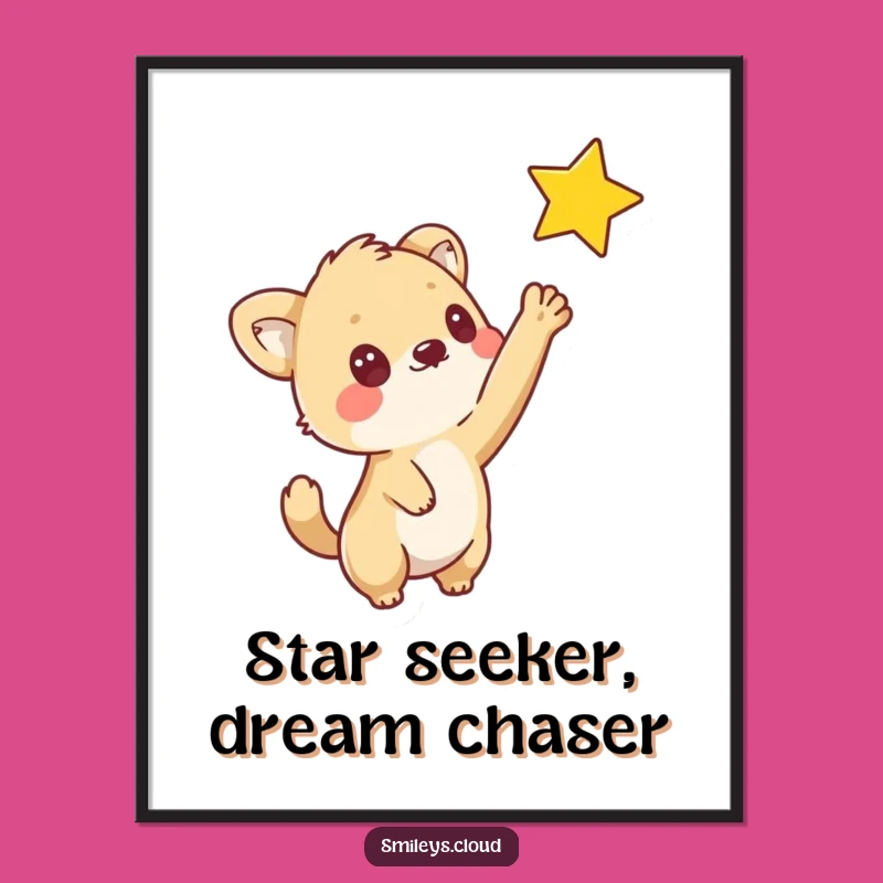 Free Printable Wall Art: Curious Animal Star Gazer Art - Downloadable Decor