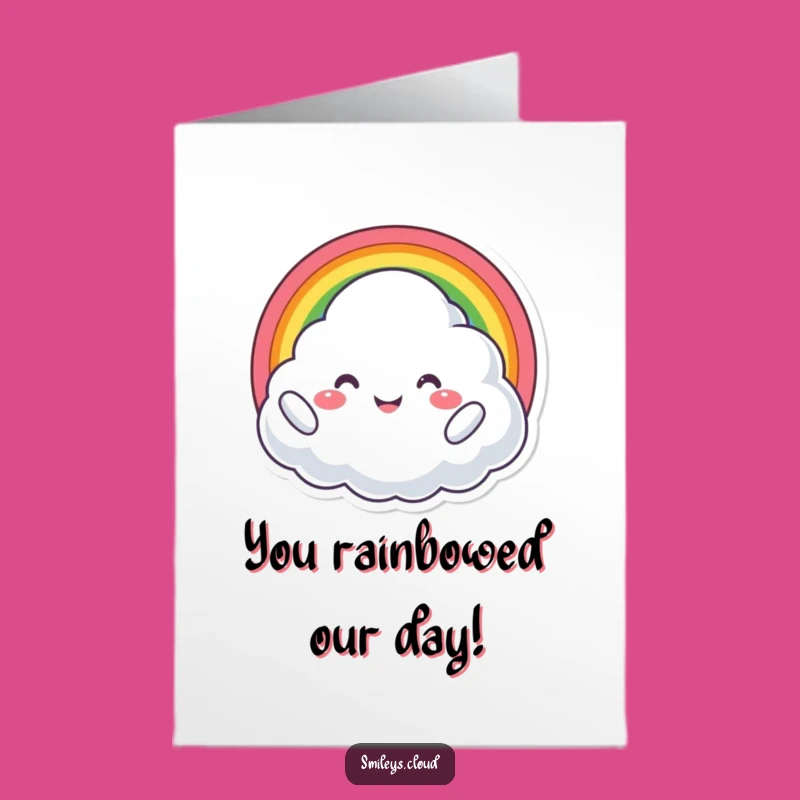 Free Printable Proud Cloud Rainbow Congrats Card - Radiant Downloadable Gift for Success