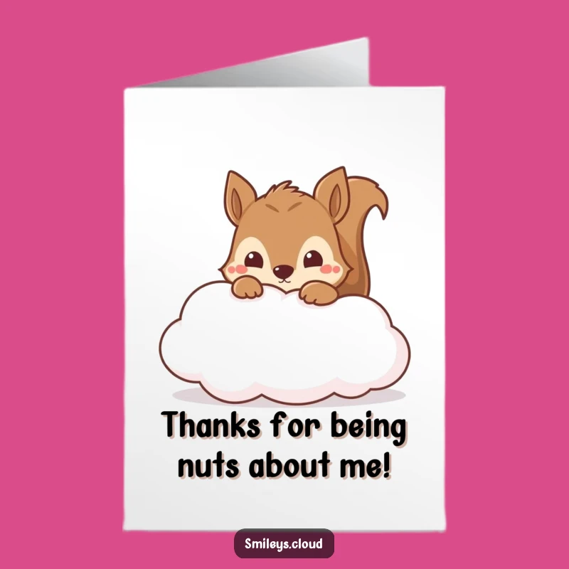 Free Printable Thank You Card: Curious Squirrel Appreciation, Funny Downloadable Gift
