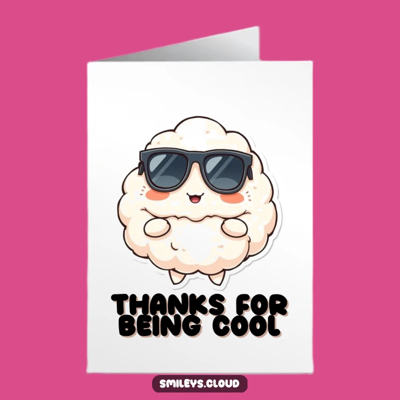 Free Printable Cool Cloud Thank You Card - Hip Downloadable Gift for Gratitude