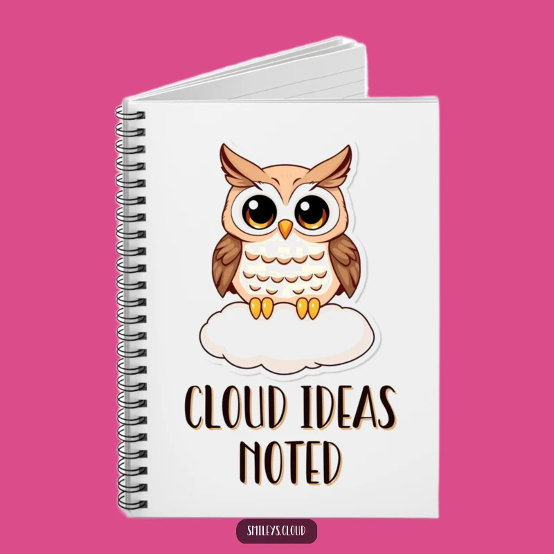 Funny Curious Owl Notebook - Jot Down Ideas with Funny Owl Charm