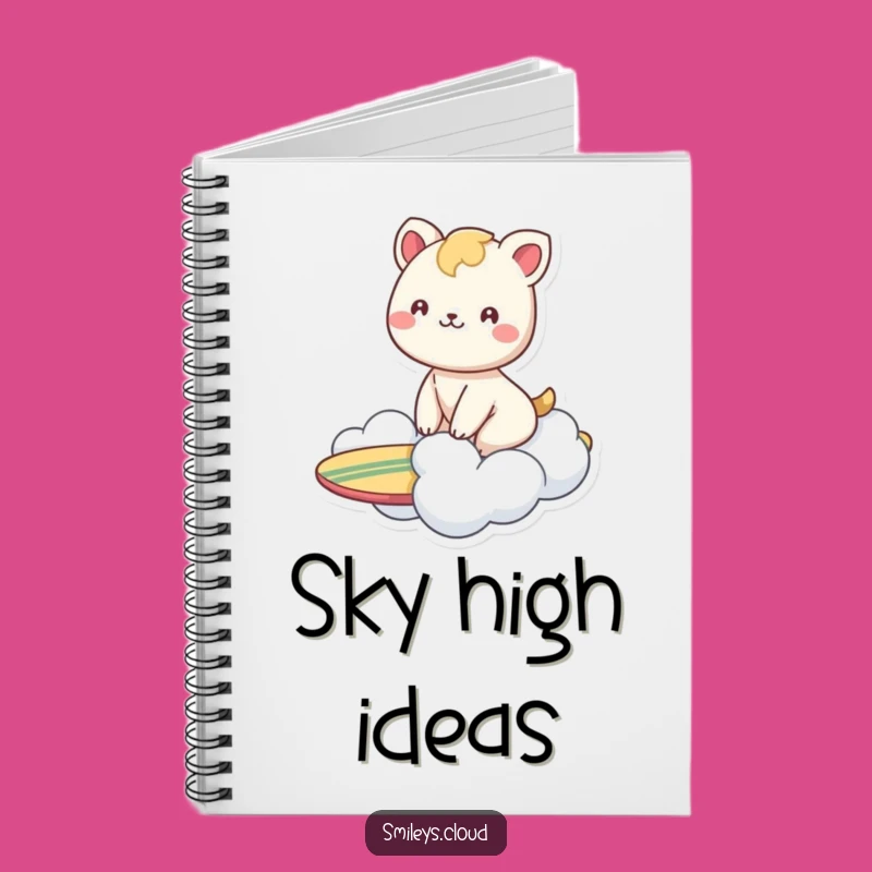 Funny Animal Cloud Surf Notebook: Capture Joy with Whimsical Style