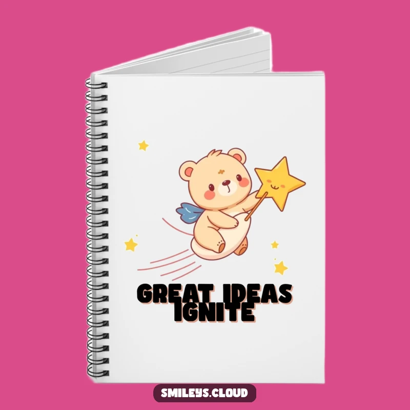 Funny Bear Cub Star Notebook: Joyful Rider Journal, Perfect Funny Gift