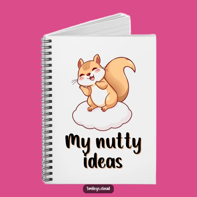 Funny Giggling Squirrel Flip Notebook - Lined Acrobat Animal Journal Gift