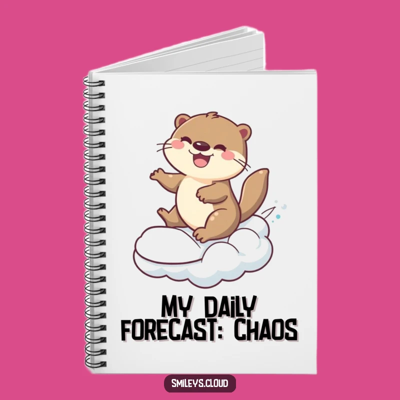 Funny Otter Cloud Surfer Notebook: Jot Down Your Adventures