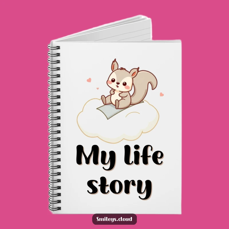 Funny Squirrel Cloud Slide Notebook: Capture Your Fun Ideas, Perfect Gift