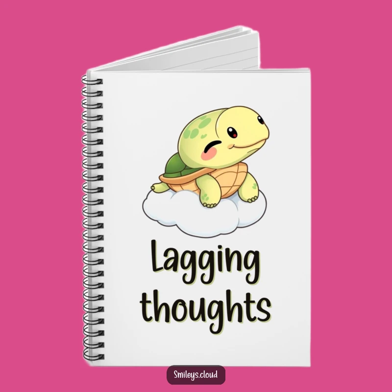 Funny Winking Turtle Cloud Notebook: Jot Down Calm Thoughts